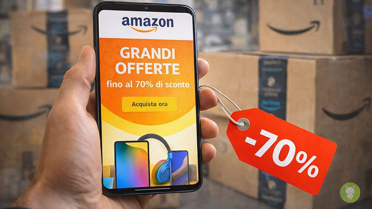 Amazon continua con le grandi offerte fino al 70% di sconto