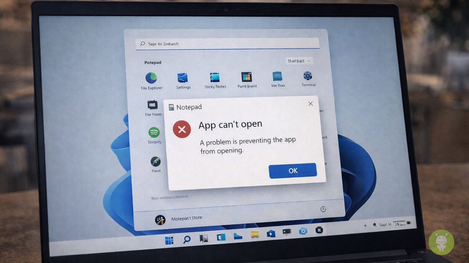 Windows 11, un nuovo bug blocca l’apertura di app come Blocco note