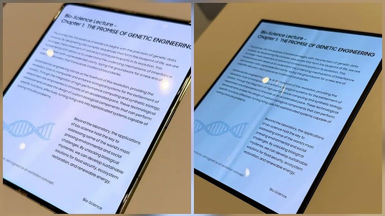 Samsung: ecco il primo display pieghevole con piega invisibile Samsung: ecco il primo display pieghevole con piega invisibile