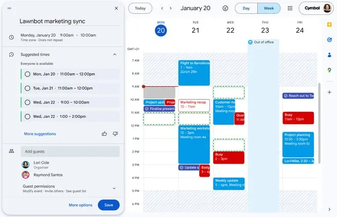 Google Calendar usa Gemini per scegliere l’orario migliore delle riunioni Google Calendar usa Gemini per scegliere l’orario migliore delle riunioni