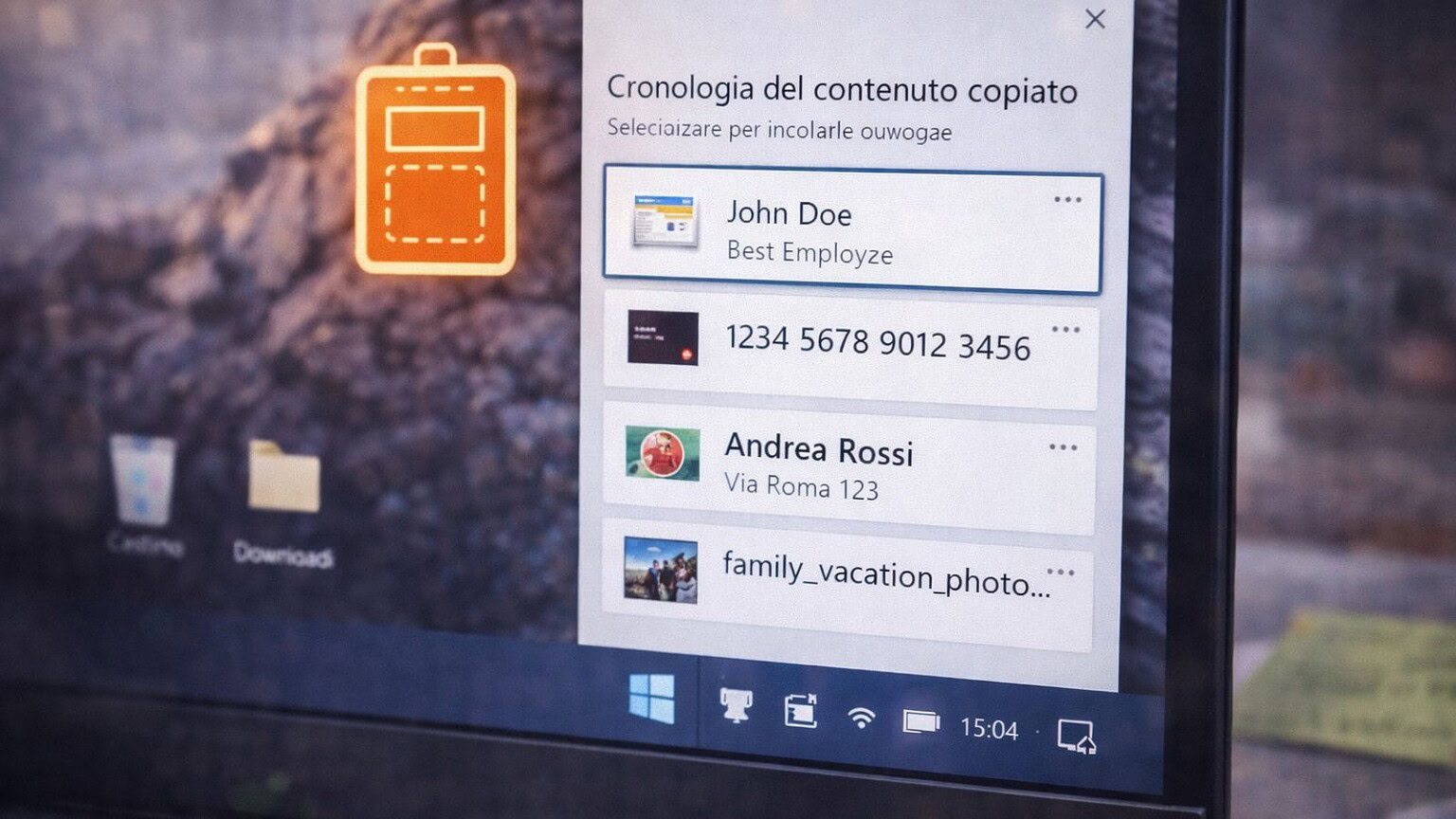 Windows, il copia e incolla che accumula dati senza farsi notare