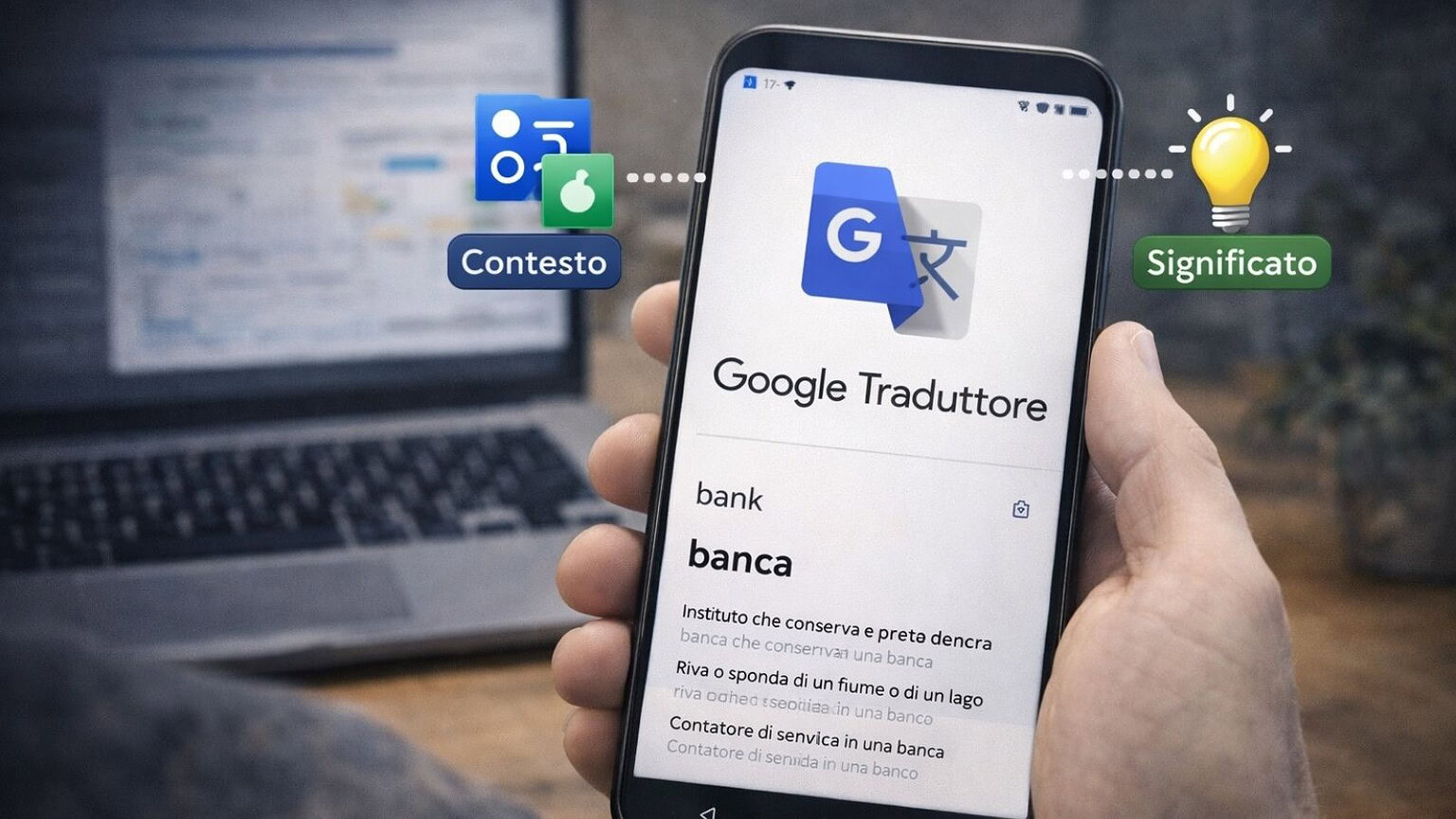 Google Traduttore cambia: aggiornamento su contesto e significato