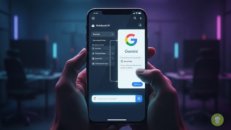 Google Gemini integra NotebookLM anche su mobile: cambia l’interfaccia