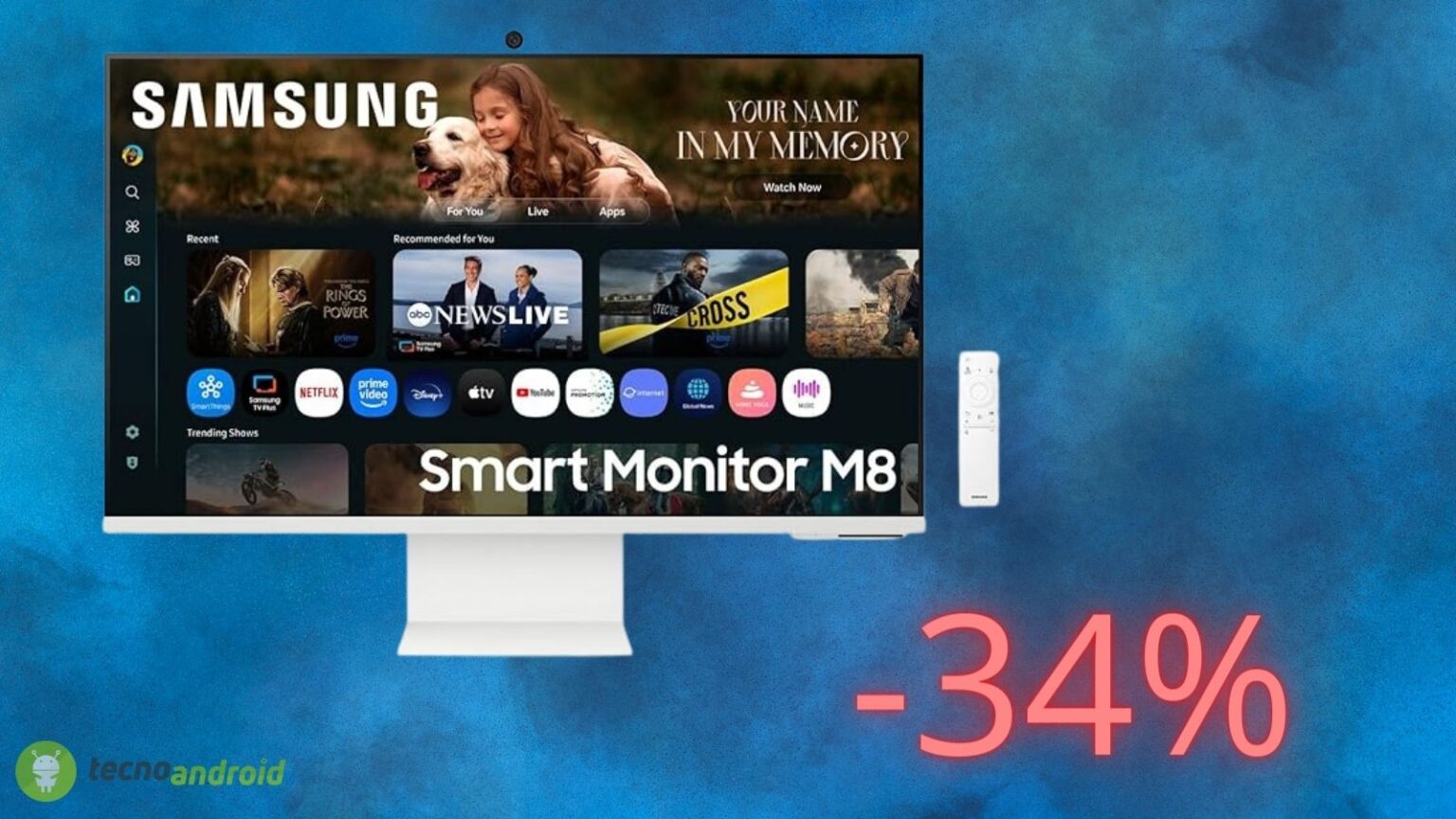 Samsung Smart Monitor M8: sconto folle di 300 euro di Amazon