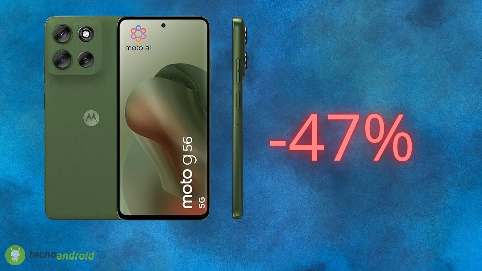 Amazon: sconto del 47% sull'acquisto di Motorola Moto G56