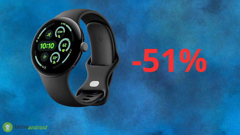 Google Pixel Watch 3: prezzo IRRISORIO su Amazon con sconto del 51%