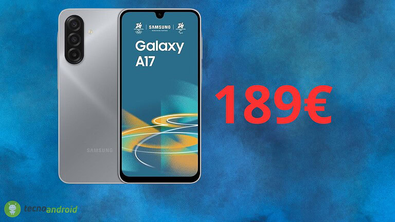 Samsung Galaxy A17: sconto shock oggi solo su Amazon