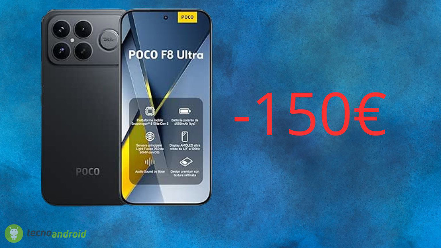 POCO F8 Ultra, sconto INCREDIBILE su Amazon