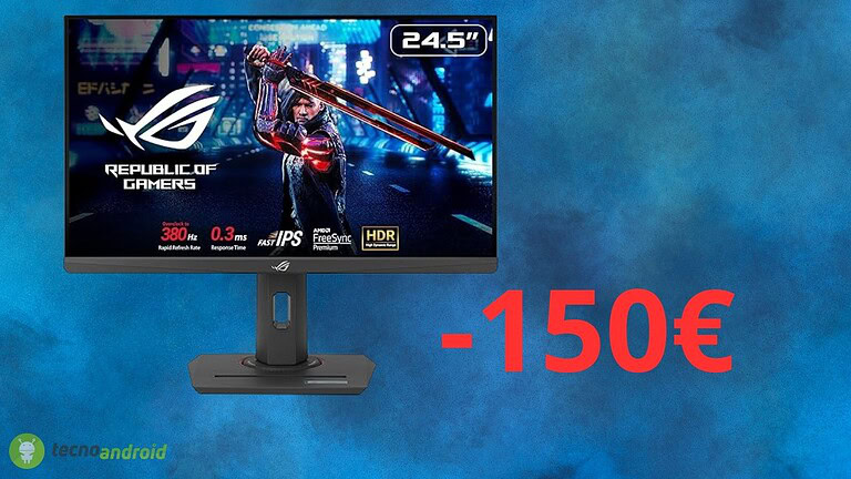 Monitor da gaming ASUS ROG Strix con 150 euro di sconto su Amazon