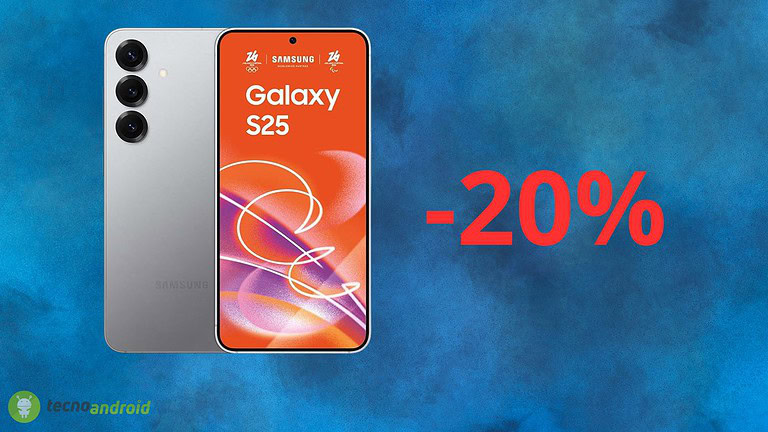 Samsung Galaxy S25: sconto superiore ai 200€ solo oggi su AMAZON