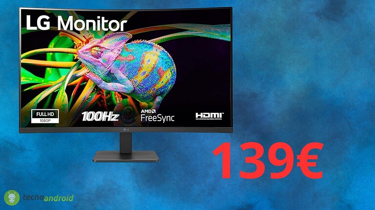 Amazon SPACCA l'offerta sul monitor curvo LG: costa solo 139 euro