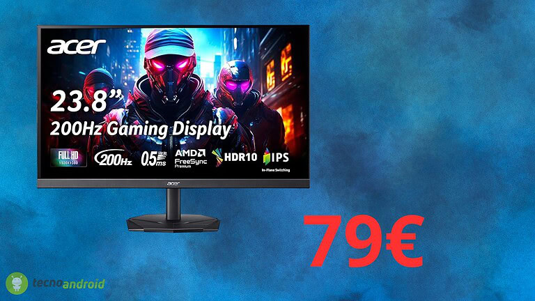Monitor da gaming ACER NITRO in sconto assurdo su Amazon: costa solo 79 euro