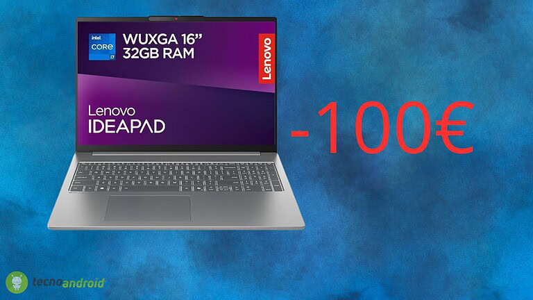Notebook Lenovo in PROMOZIONE su Amazon: sconto di 100€