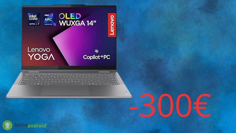 Amazon shock: sconto imperdibile sul notebook Lenovo Yoga 7