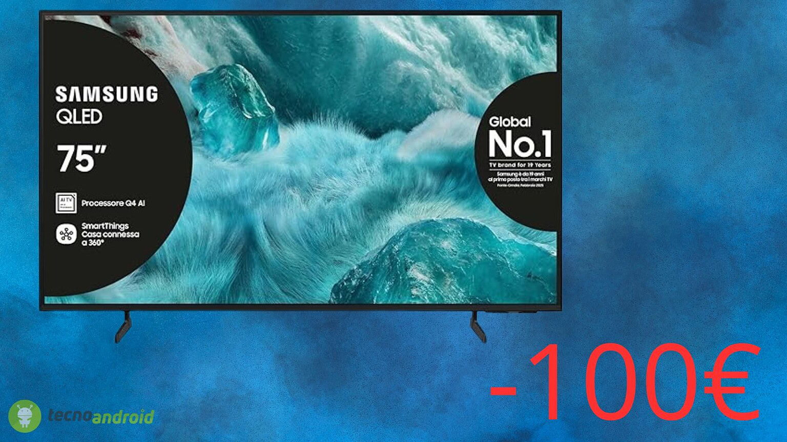 Amazon lancia uno sconto da non perdere: 200 euro in meno per la smart TV Samsung