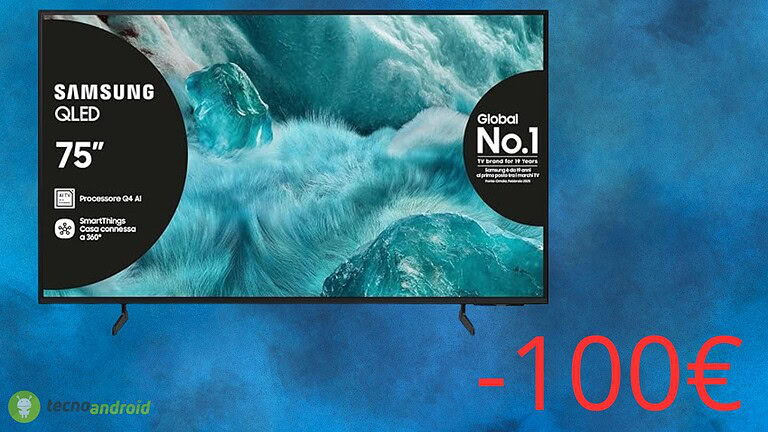 Amazon lancia uno sconto da non perdere: 200 euro in meno per la smart TV Samsung