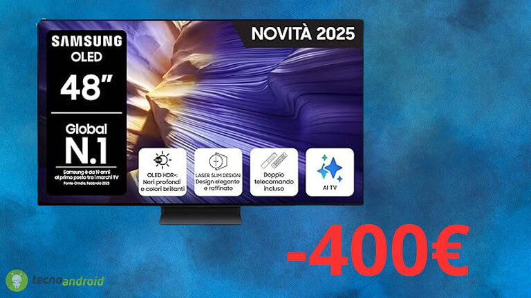 Smart TV Samsung: sconto di 400 euro su Amazon e risparmio del 37%