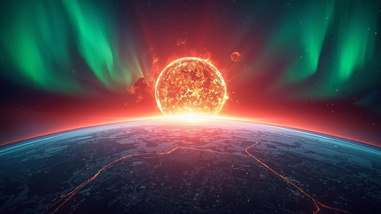 Tempesta solare record: aurore fuori stagione e allerta per le infrastrutture