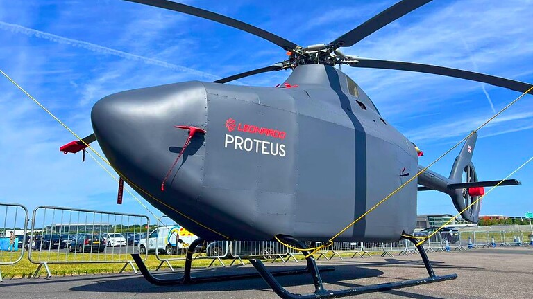 Elicottero Proteus: il gigante senza pilota si solleva da terra