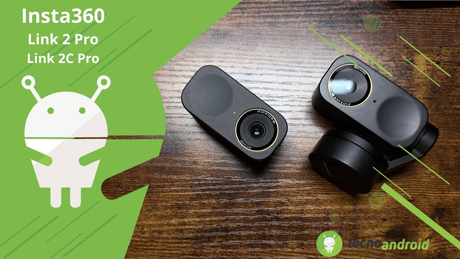 Insta360 Link 2 Pro e 2C Pro copertina
