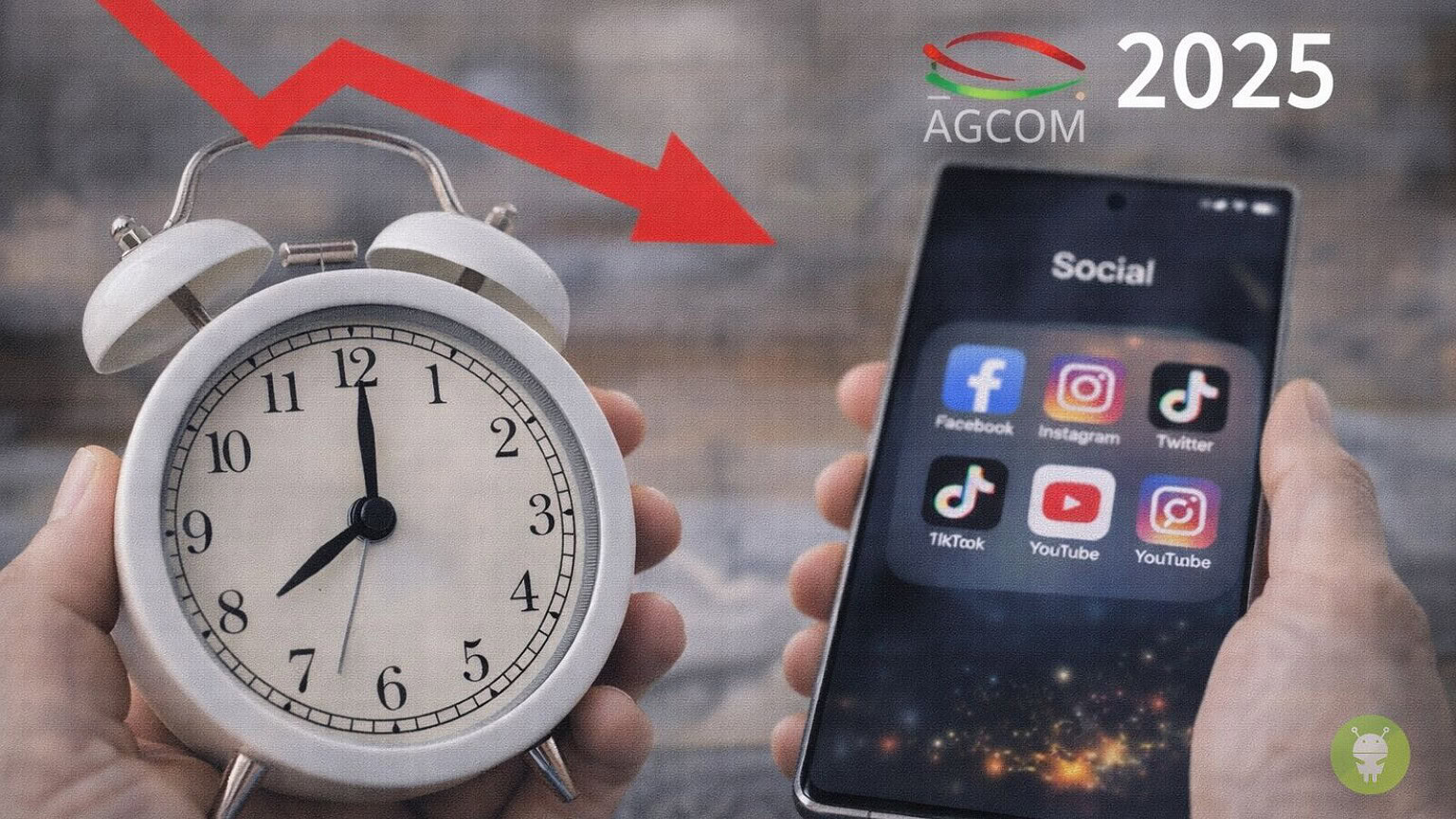 AGCOM: nel 2025 gli italiani hanno ridotto il tempo passato sui social network