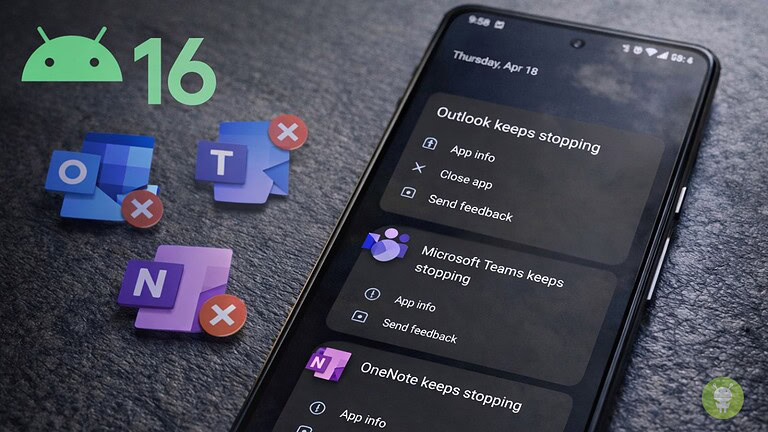 Android 16 QPR3 beta 2: i crash delle app Microsoft continuano sui Pixel