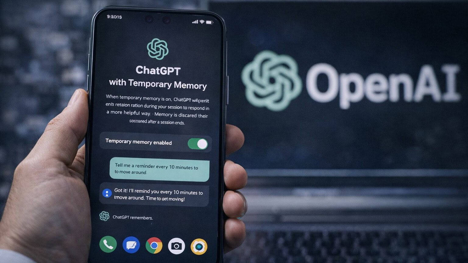 OpenAI aggiorna la chat temporanea di ChatGPT con memoria a senso unico