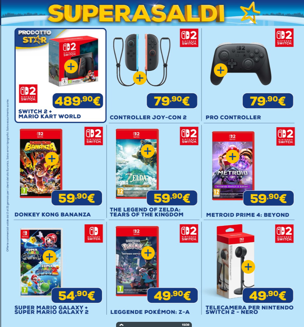 Screenshot euronics supersaldi volantino