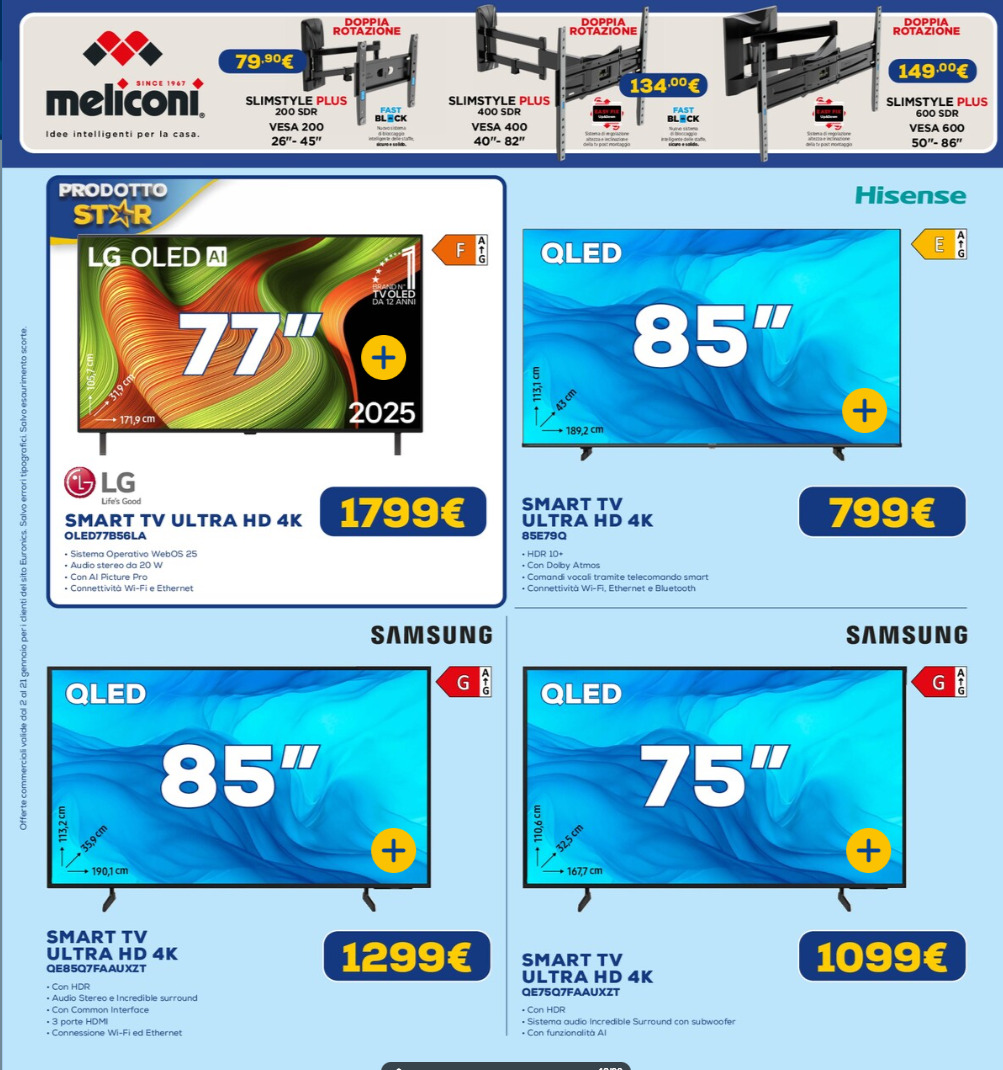 Screenshot euronics supersaldi volantino
