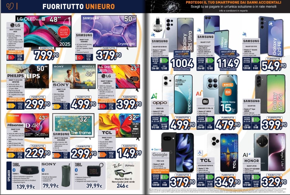 Screenshot volantino unieuro