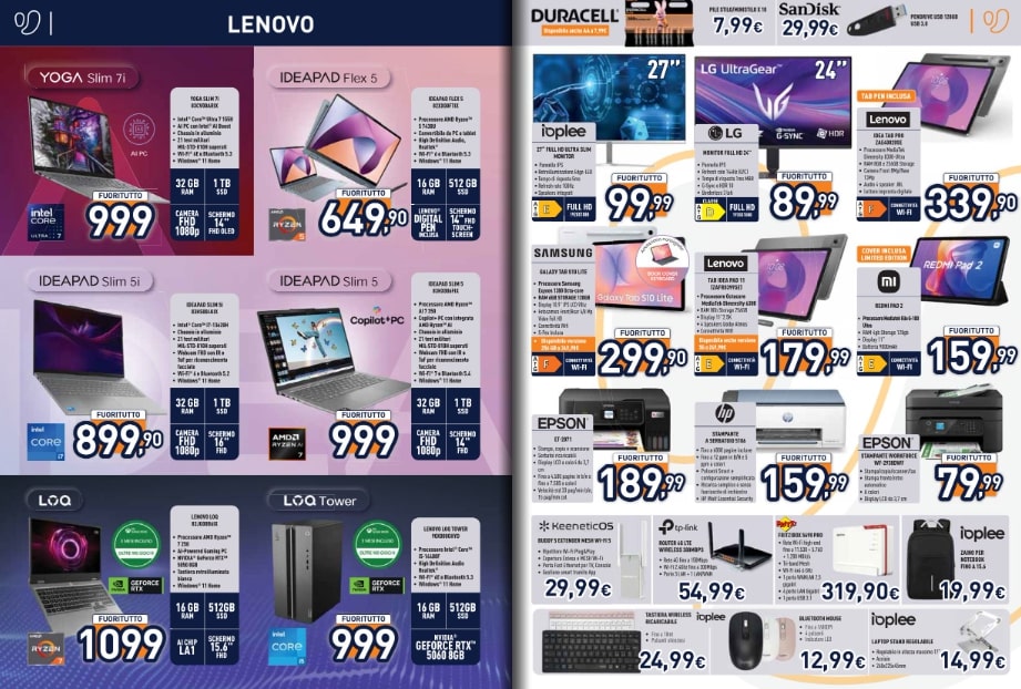 Screenshot volantino unieuro
