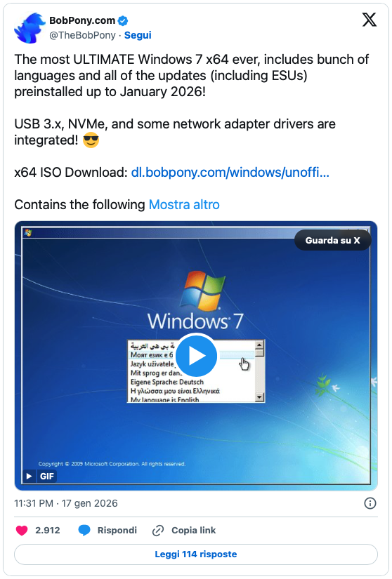 Windows 7 Windows Vista ISO al 2026 Windows 7 Windows Vista ISO al 2026