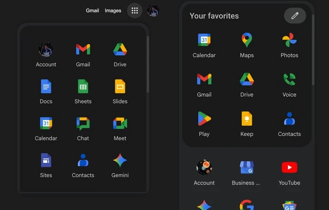 Google launcher web per app Material 3 Expressive 