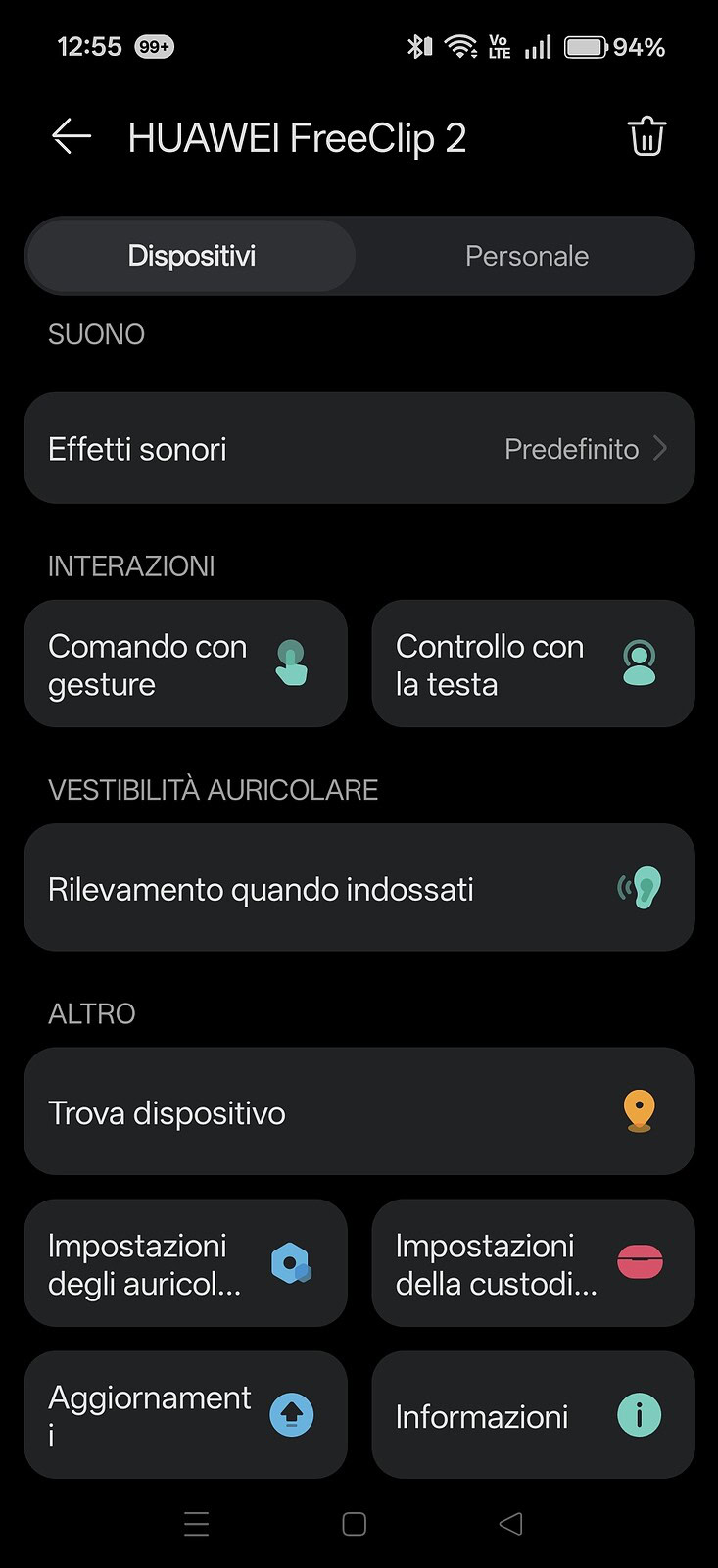 Huawei FreeClip 2 - utilizzo Screenshot fadaecebcdd