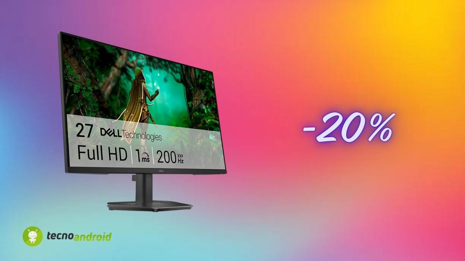 Monitor Dell 27″ con prezzo mai visto prima: Amazon lo sconta del 20%