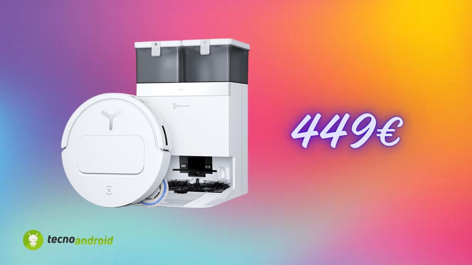 Ecovacs Deebot T50 Pro Omni Gen 2 a prezzo incredibile: Amazon lo offre a 449€