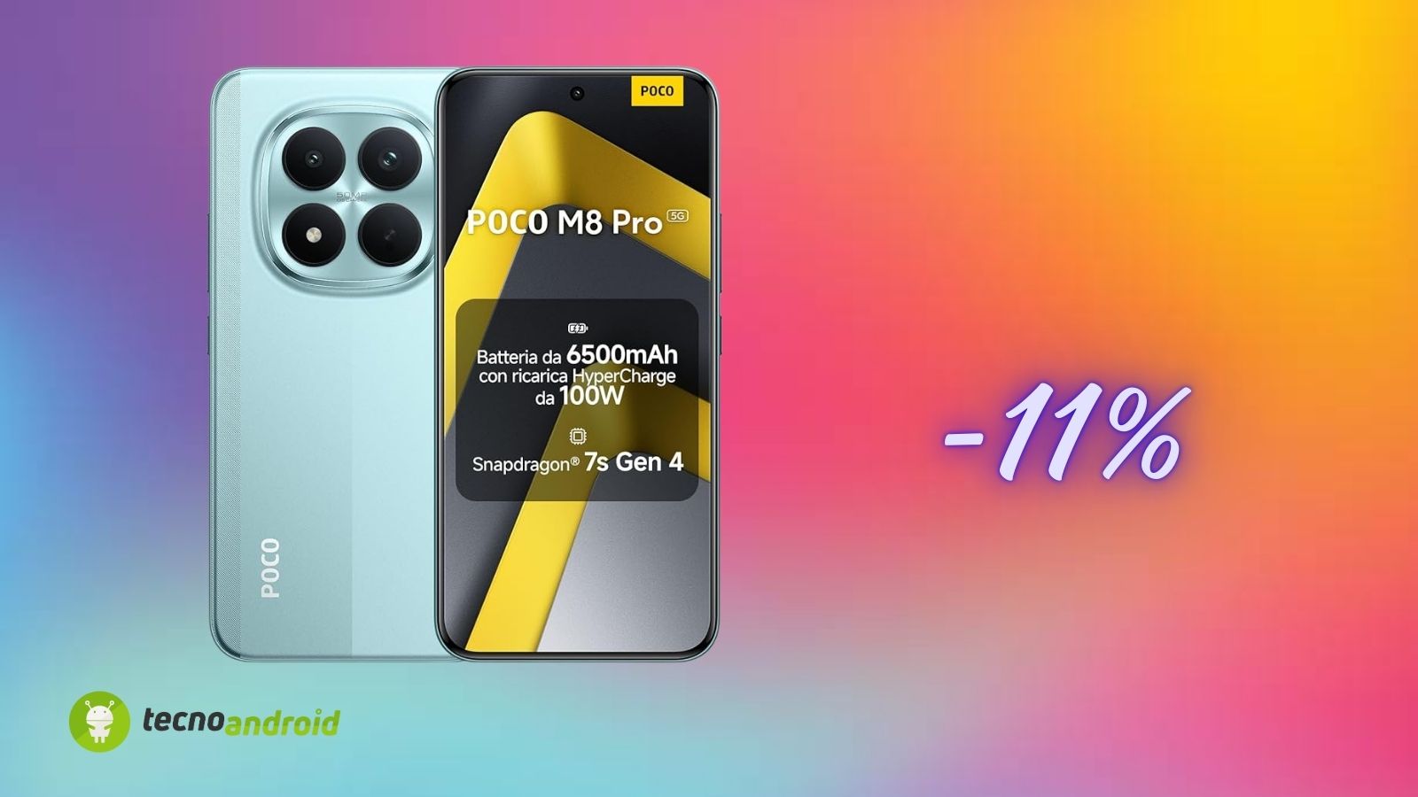 Amazon fa crollare il costo dello Xiaomi POCO M8 Pro, ma solo per oggi