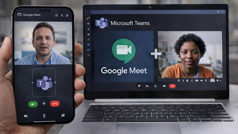 Google Meet apre alle riunioni Microsoft Teams: arriva l’interoperabilità