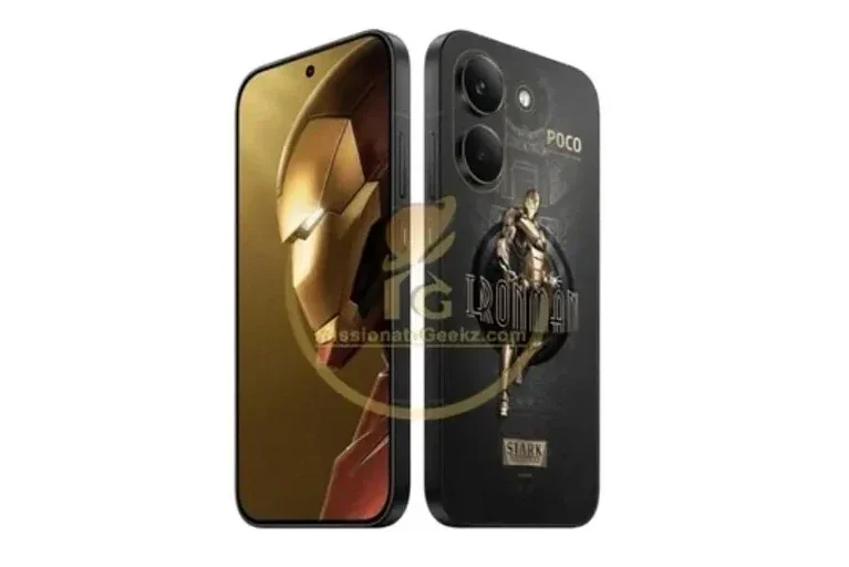 Poco X8 Pro Iron man - dettaglio Poco X8 Pro Iron man - dettaglio