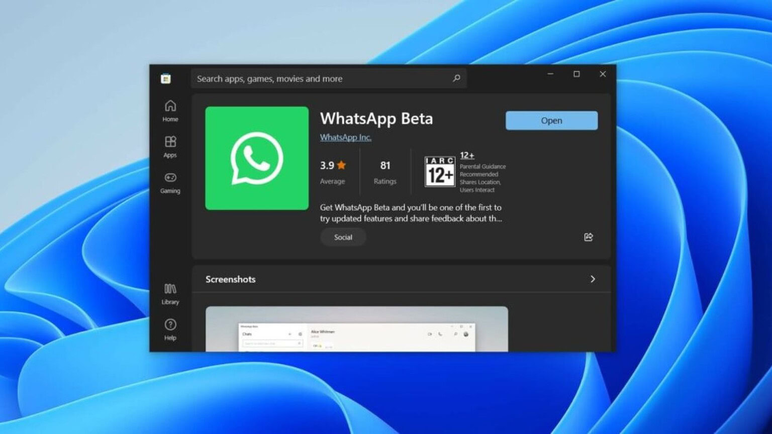 WhatsApp: Resume su Windows 11 permetterà di trasferire chat e chiamate da telefono a PC