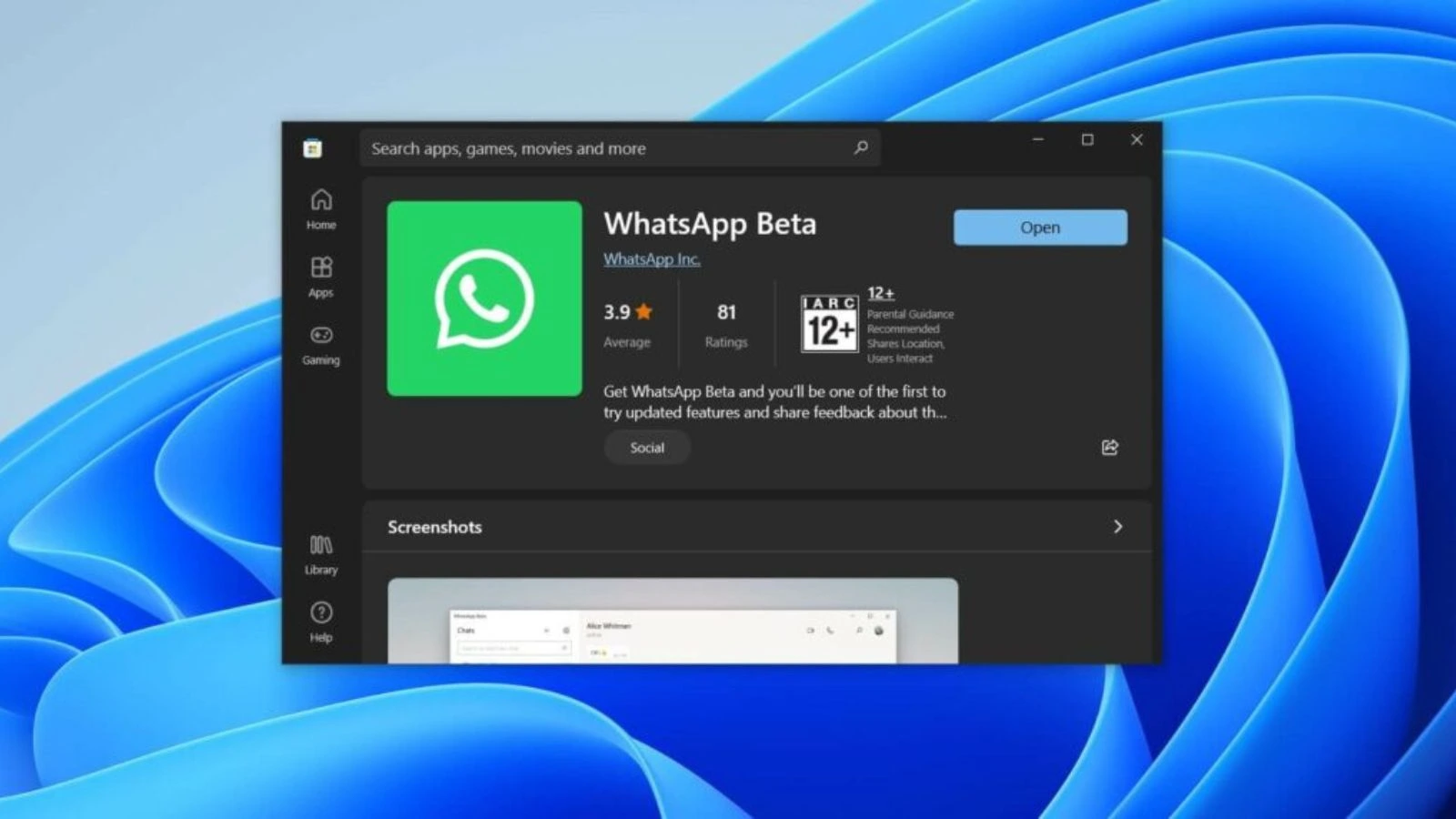 WhatsApp: Resume su Windows 11 permetterà di trasferire chat e chiamate da telefono a PC