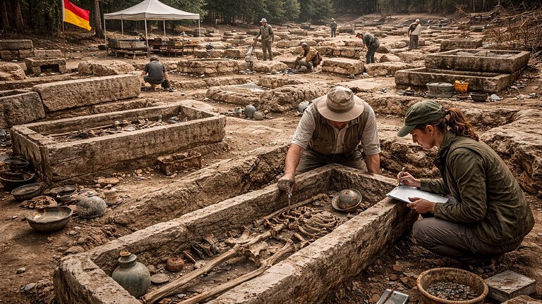 Necropoli romana scoperta in Germania svela dettagli incredibili
