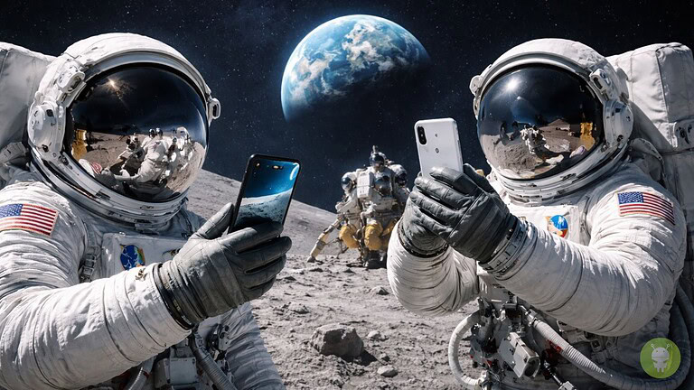 NASA: gli astronauti pronti a portare gli smartphone sulla Luna