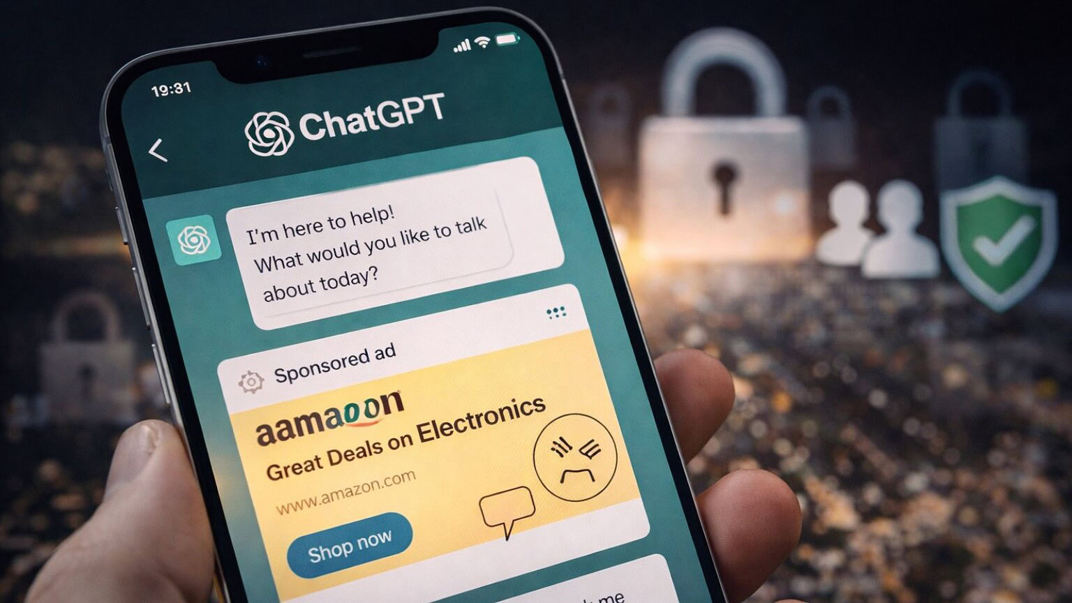 ChatGPT: annunci sponsorizzati nella chat, cosa cambia per privacy e abbonati