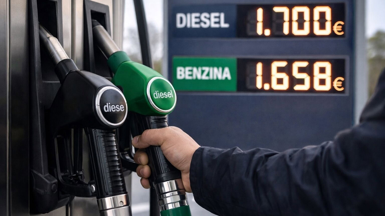 Diesel supera la benzina è arriva a 1,7 euro: è il prezzo più alto nell'ultimo anno