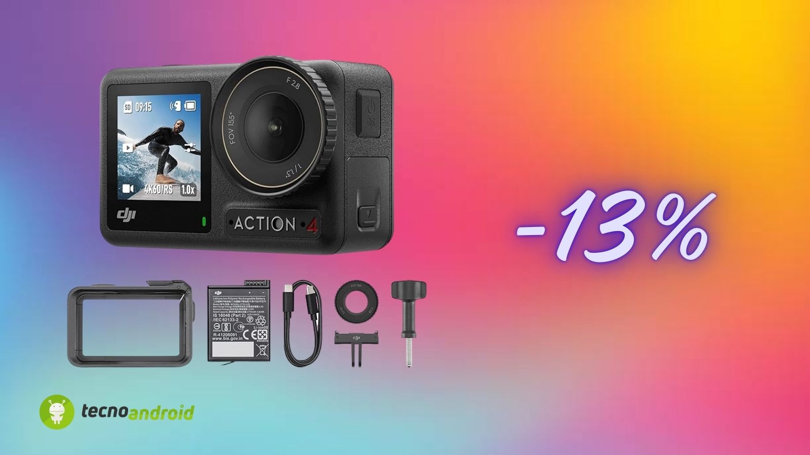 DJI Osmo Action 4 su Amazon: prezzo bomba e immagini incredibili anche di notte