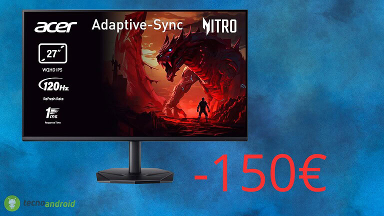 Monitor da gaming Acer Nitro a meno di 150 euro: l'ultima pazza offerta di Amazon