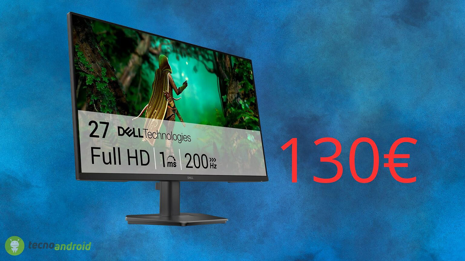 Monitor Dell da gaming a soli 130 euro: promo folle su Amazon