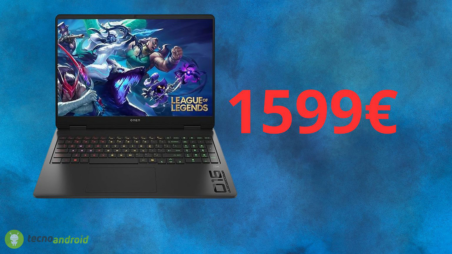 Amazon regalo di 500 euro sull'acquisto del notebook HP Omen 16