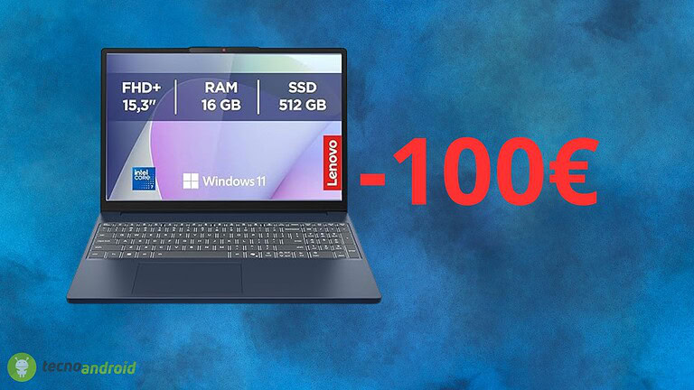 Lenovo IdeaPad Slim 3: 100 euro di sconto solo oggi su Amazon